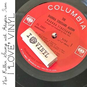 I ‘Love’ Vinyl Rubber Stamp with Adapter Icon